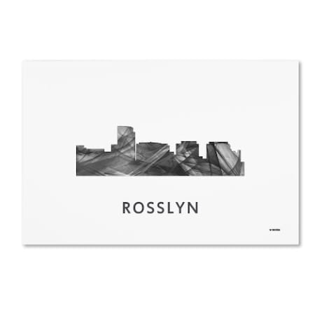 Marlene Watson 'Rosslyn Virginia Skyline WB-BW' Canvas Art,22x32